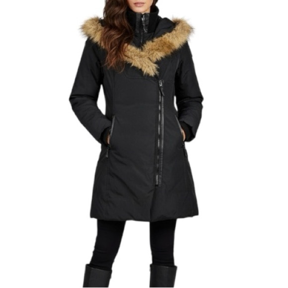 RUDSAK Jackets & Blazers - RUDSAK Atelier Noir black down parka fur collar winter coat S